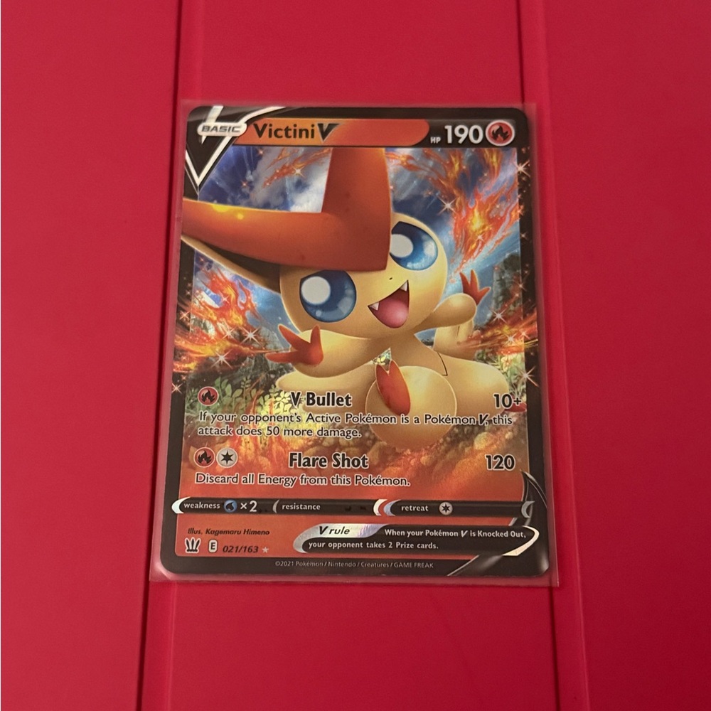 Victini V Pokémon Card 021/163